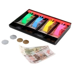 Игровой набор Game Money Набор денег для кассы Рубли 25,5 x 2,5 x 31,5 см No Brand