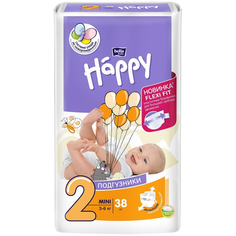 Подгузники для детей bella baby Happy Mini 3-6кг 38шт/уп BB-054-MI38-013