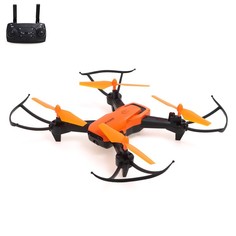 Квадрокоптер LH-X56WF, камера, передача изображения на смартфон, Wi-FI, цвет оранжевый No Brand
