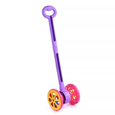 Каталка Нордпласт Веселые колесики с шариками, фиолетово-розовая 760