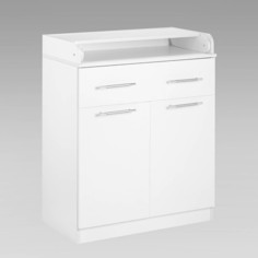 Комод КП-1 2ств. 1 ящ. двухстворчатый 1000х850х440/730 Белый No Brand