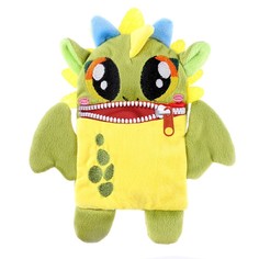 POMPOSHKI Мягкая игрушка-конфетница «Дракон Зубастик», зелёная