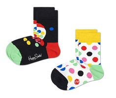 Набор из 2 пар детских носков 2-Pack Kids Bubblegum Sock Happy socks разноцветный 12-24M