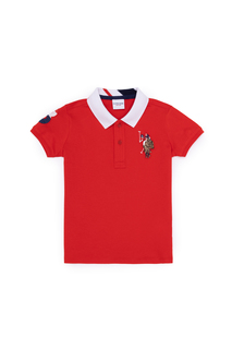 Поло детское US Polo Assn G083SZ0110SD01KIDSIY023, красный, 134