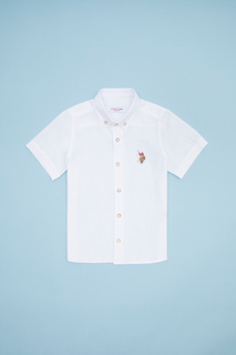 Рубашка детская US Polo Assn G083SZ0040ELFYKIDS023Y, белый, 98