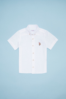 Рубашка детская US Polo Assn G083SZ0040ELFYKIDS023Y, белый, 104
