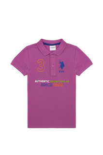 Поло детское US Polo Assn G083SZ0110YESEL, фуксия, 140