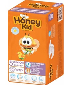 Подгузники Honey Kid Junior 5 (11-25 кг) 10 шт