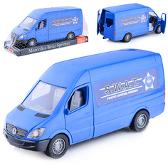 Автомобиль "Mercedes Sprinter" грузовой (синий) на планшетке ТИГРЕС