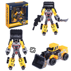 Робот LJ1682A трансформирующийся в бульдозер, в коробке Oubaoloon