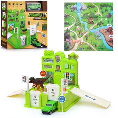 Игровой набор P507 "Паркинг" (96 дет.) зеленый, в коробке Oubaoloon