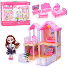 Дом для куклы 666-1E-1 "Dream house-7" в коробке Oubaoloon