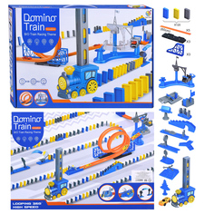 Игровой набор B7812 "Путь из домино, с паровозиком" в коробке Oubaoloon