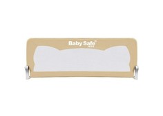 Барьер для кроватки, Baby Safe, Ушки 150х42 Бежевый