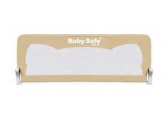Барьер для кроватки, Baby Safe, Ушки 120 х 66 см Коричневый
