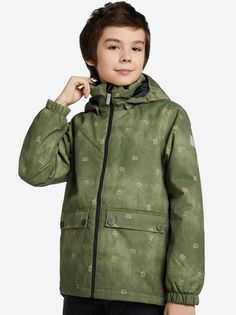 Куртка Reima для мальчиков, размер 092, зеленая, 5100228M8931092