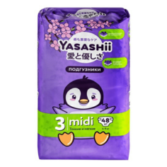 Подгузники Yasashii Midi 48 шт