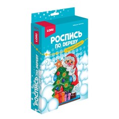Набор д/творчества LORI Роспись по дереву Новогодний сувенир Дед Мороз Фнн-052