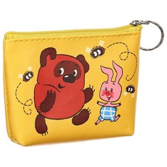 Кошелек-сумочка, кожзам на молнии, 11,5 х 2,5 х 8 см, Винни-Пух Союзмультфильм