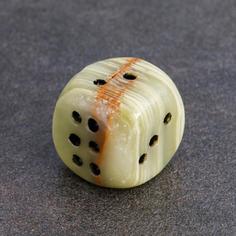 Кубик игральный, 4 см, оникс (5 шт.) No Brand