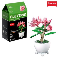 Sluban Конструктор «Цветы в горшочке», 6 видов, МИКС