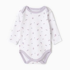 Боди детское, цвет бежевый, рост 74 см (6-9 мес) Linas Baby