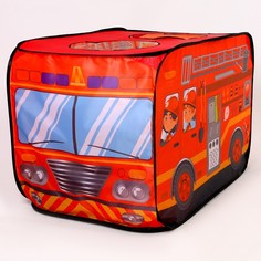 Детская игровая палатка «Пожарная машина» 70 x 70 x 110 см No Brand