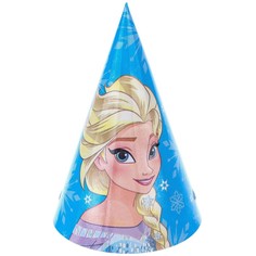 Колпак бумажный "С Днем Рождения!", Холодное сердце (10 шт.) Disney