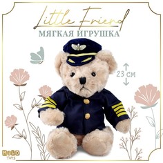 Мягкая игрушка "Little Friend", мишка пилот Milo Toys