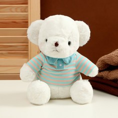 Мягкая игрушка «Белый медведь» в голубой кофте, 26 см No Brand