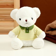 Мягкая игрушка «Белый медведь» в зеленой кофте, 26 см No Brand