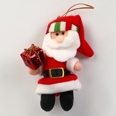 Мягкая игрушка «Дед мороз» на подвесе, виды МИКС No Brand