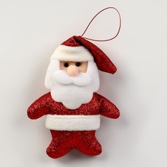 Мягкая игрушка «Дед мороз» на подвесе, цвет МИКС No Brand