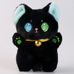 Мягкая игрушка «Котик», 12 см, цвет черный No Brand