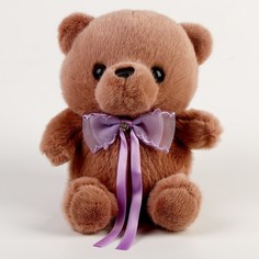Мягкая игрушка «Медведь» с бантиком, 22 см, цвет бежевый No Brand