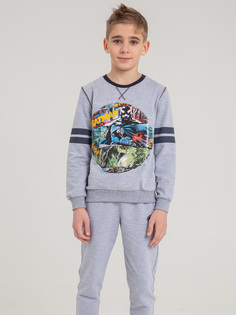 Свитшот детский Batik 02882 _BAT, серый меланж, 164 Батик