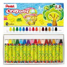 Восковые мелки Pentel Crayons 16 шт., в картоне