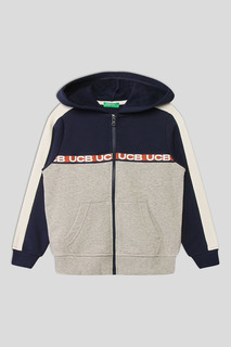 Толстовка Benetton 3J68C501R, синий, S