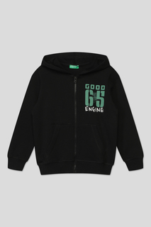 Толстовка Benetton 3J68C500R, черный, XL