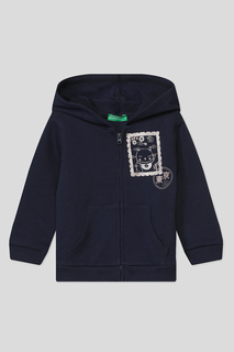 Толстовка Benetton 3J70G5019, темно-синий, 90