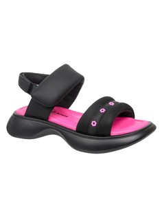 Сандалии Indigo Kids для девочек, размер 32, чёрные, фуксия, 23-525B