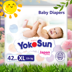 Подгузники YokoSun XL (13+ кг) 42 шт.