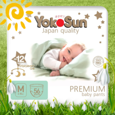 Подгузники-трусики YokoSun Premium M (6-10 кг) 56 шт