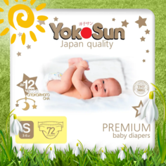 Подгузники YokoSun Premium S (3-6 кг) 72 шт