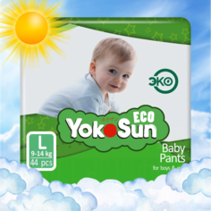 Подгузники-трусики YokoSun Eco L 9-14 44 шт