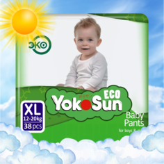 Подгузники-трусики YokoSun Eco XL 12-20 38 шт