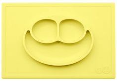 Тарелка с подставкой Ezpz Happy Mat Lemon, лимонный