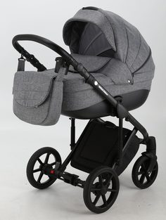 Коляска детская Adamex Sicilia DELUXE 20L-C серый лен
