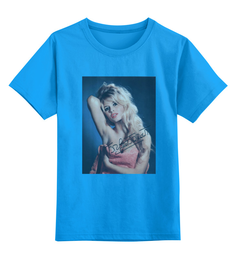 Детская футболка Printio Brigitte bardot цв.голубой р.164