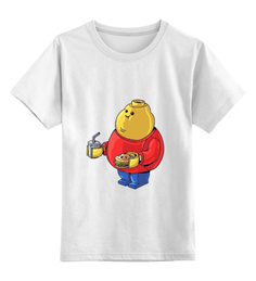 Детская футболка классическая унисекс Printio Fat legoman